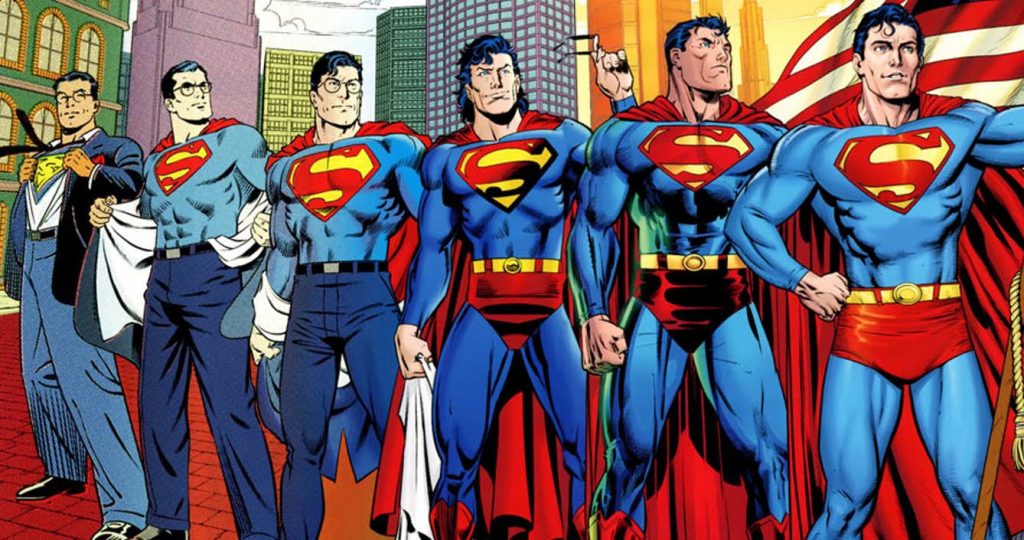 De historie van Superman Supermannen