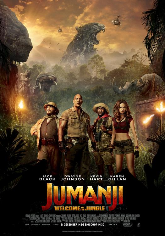 Jumanji: Welcome to the Jungle Blu-Ray en dvd-winactie poster