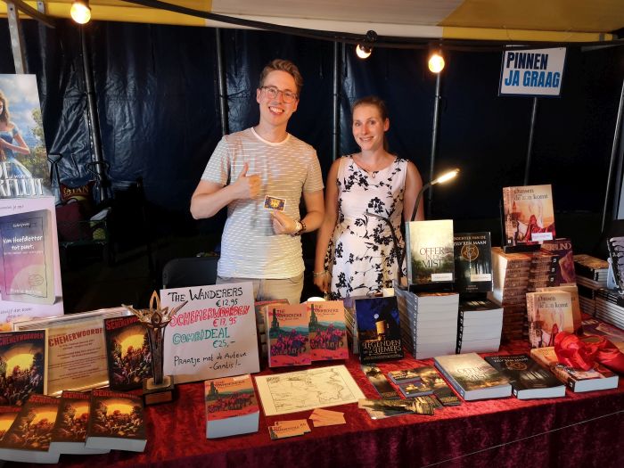 Castlefest 2019 schrijvers Wouter van Gorp en Marieke Frankema