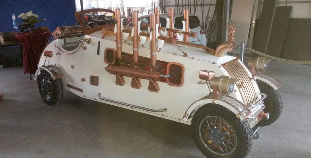 De Steampunk Hotrod van Cock Zandvliet