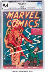 Modern Myths Nieuws 2019 Week 46 en 47 - Marvel Comics 1 Timely - credit Heritage Auctions