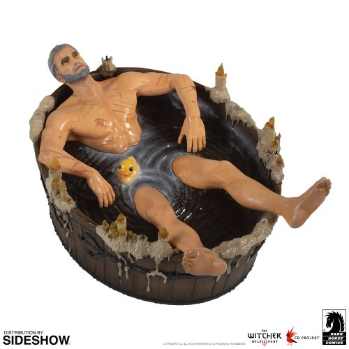 The Witcher: van bad tot muismat - Geralt in the bath statuette