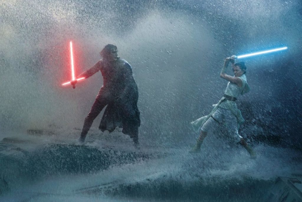 Rey versus Kylo op zee