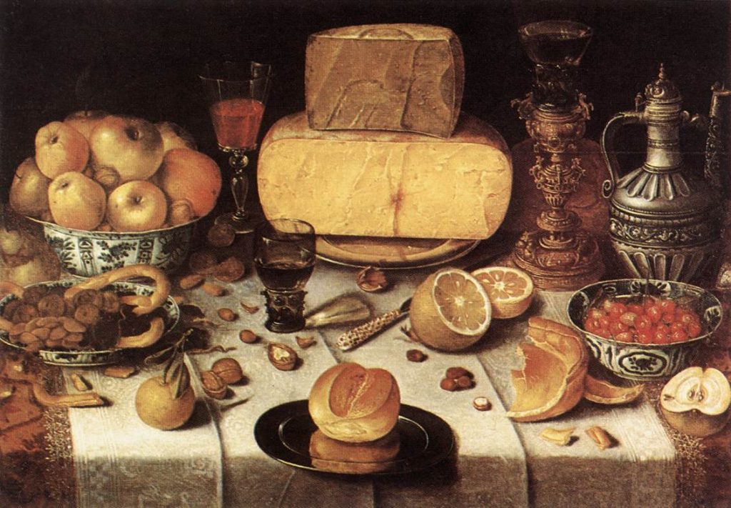 Gretel Hansel - Nicolaes Gillis - Een gedekte tafel 1611 Public Domain