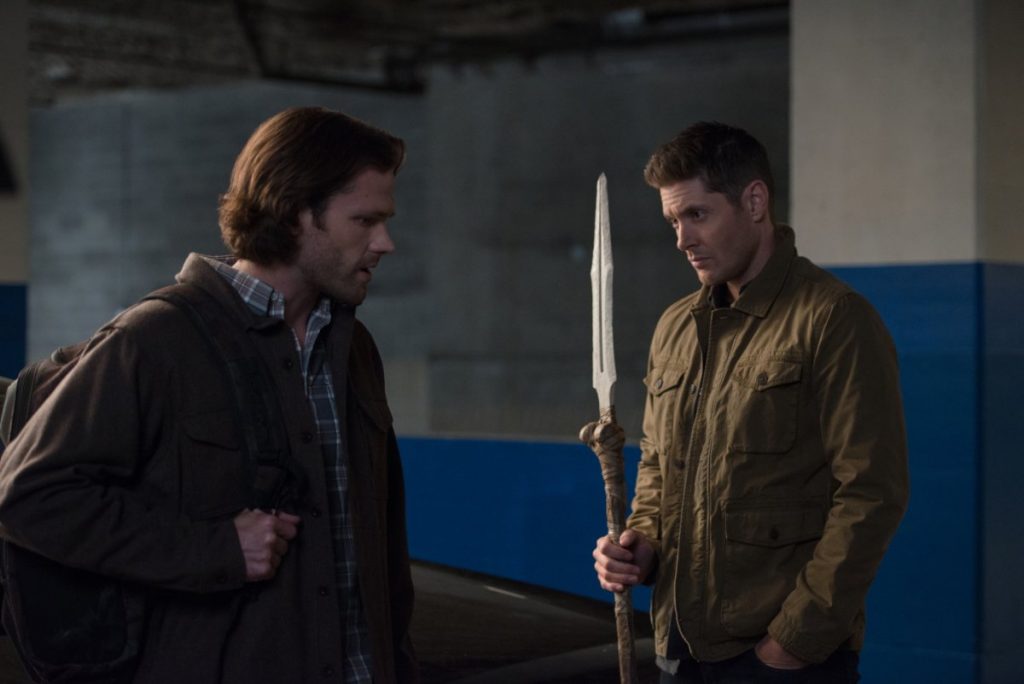 Supernatural seizoen 14 - Jensen Ackles en Jared Padalecki - de speer