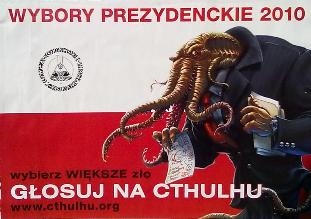 Satirische Poolse Cthulhu poster