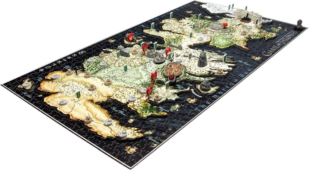 Fantasy sciencefiction en horror puzzels - 4D Game of Thrones Westeros puzzel detail