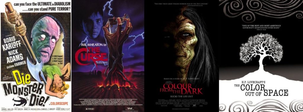 De eerdere Colors out of Space: Die, Monster, Die - The Curse - Colour from the Dark - Die Farbe 