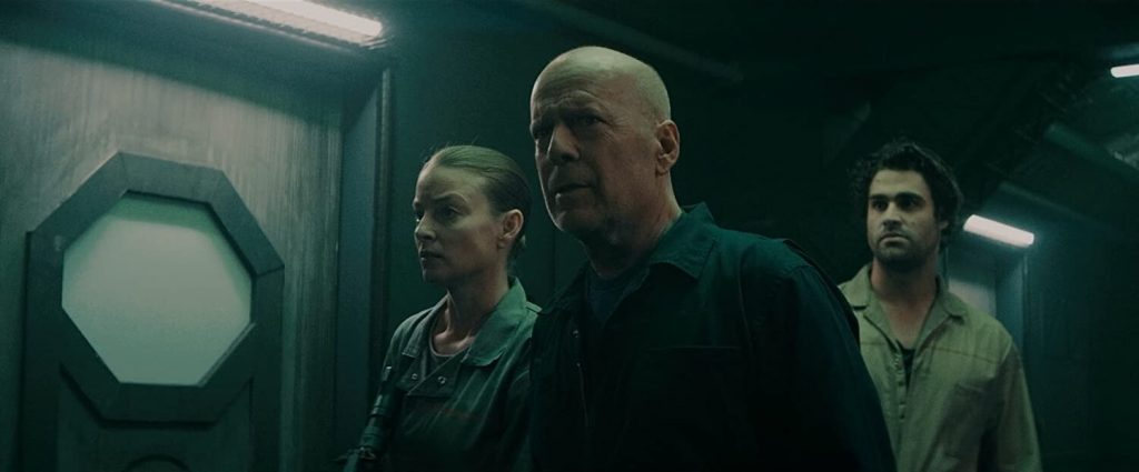 Bruce Willis, Rachel Nichols en Cody Kearsley in Breach