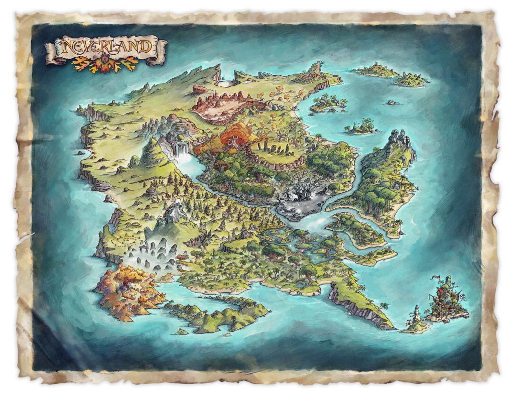 Kaart van Neverland