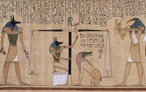 Papyrus of Hunefer met Ammit - Publiek domein