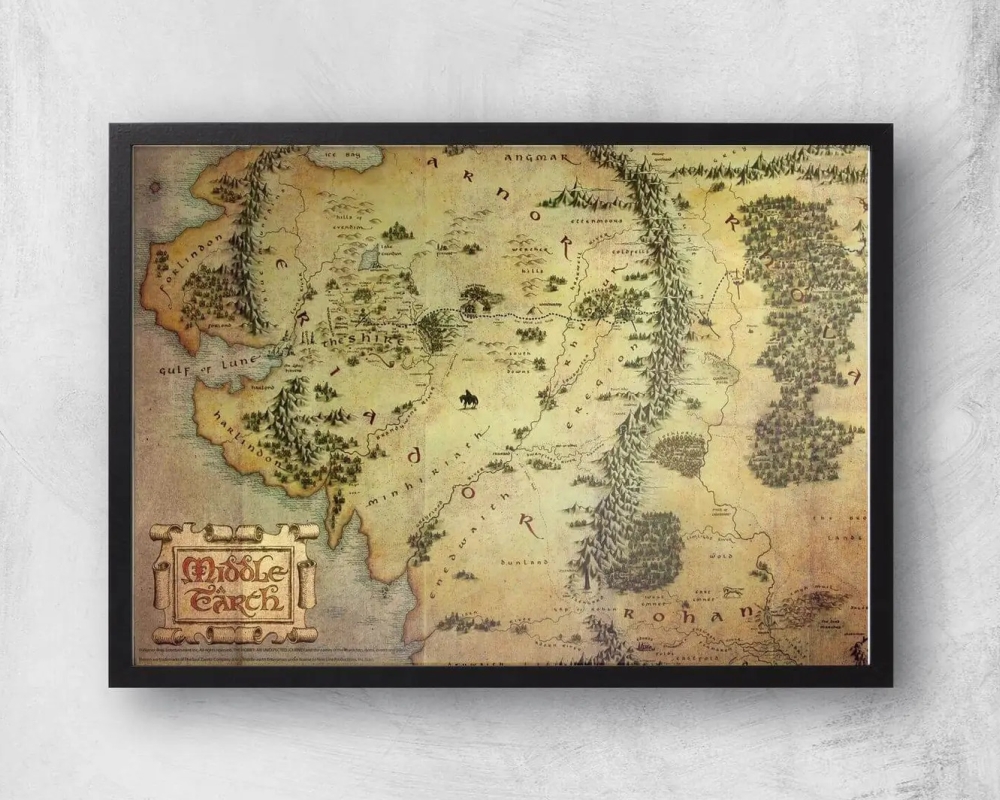 Middle-Earth kaart - Zavvi