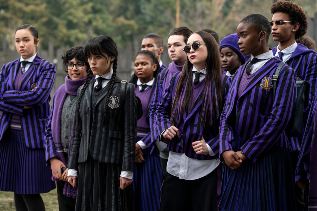 De leerlingen van Nevermore Academy
