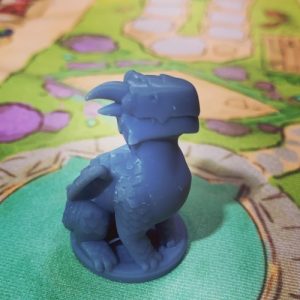 Blauwe draak meeple