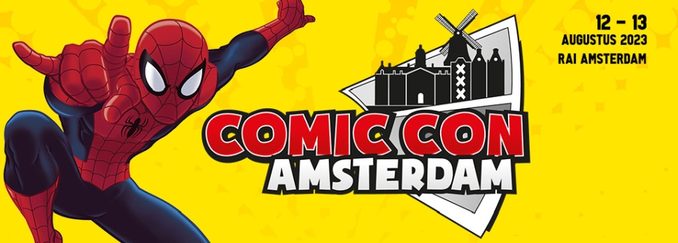 Comic Con Amsterdam 2023 banner - klein