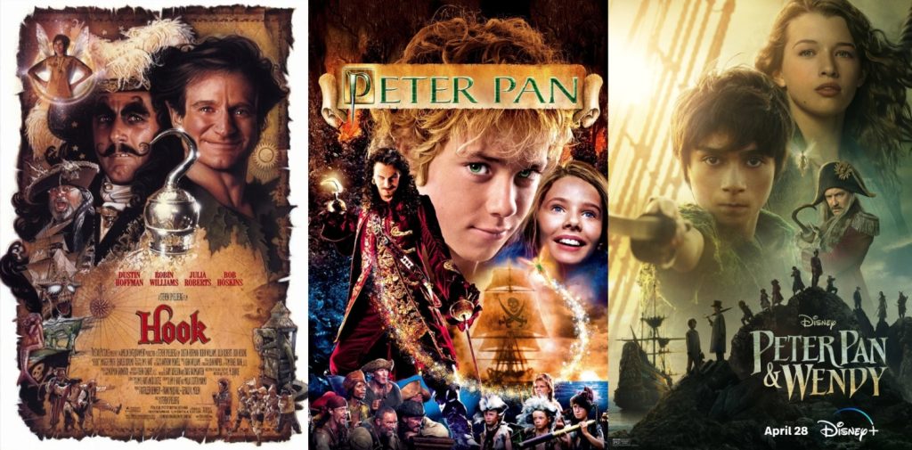 Peter Pan verfilmingen - Hook, Peter Pan en Peter Pen & Wendy