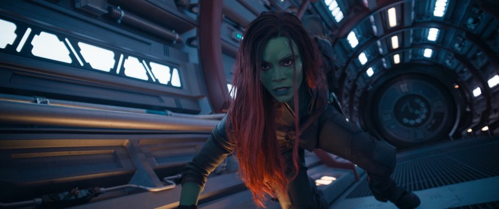 Zoe Saldana als Gamora in GotG Vol. 3