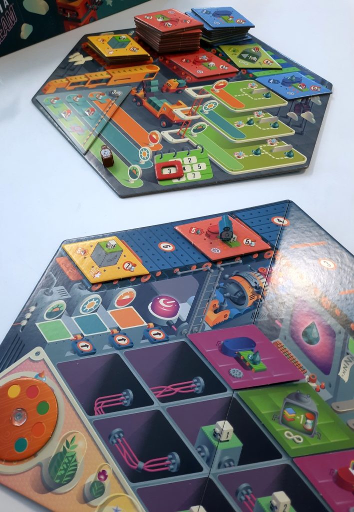 Kleurrijk sciencefiction bordspel