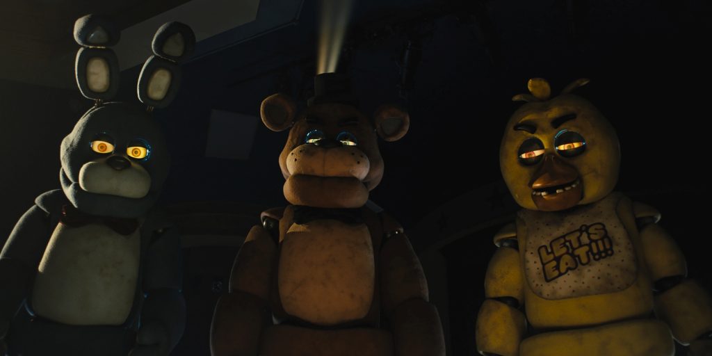 Kevin Foster als Freddy Fazbear, Jess Weiss als Chica, Jade Kindar-Martin als Bonnie