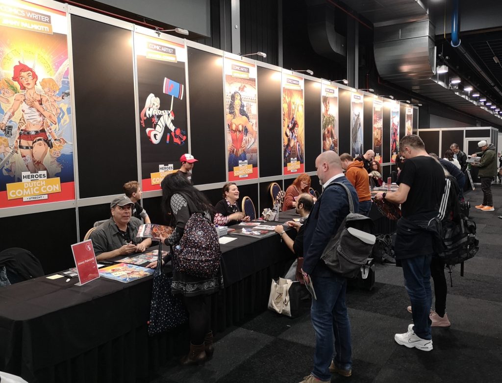 Jimmy Palmiotti and Amanda Connor at Dutch Comic Con 2023 Winter Edition