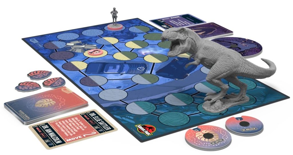 Unmatched Jurassic Park - Dr. Sattler vs. T. Rex spelbord
