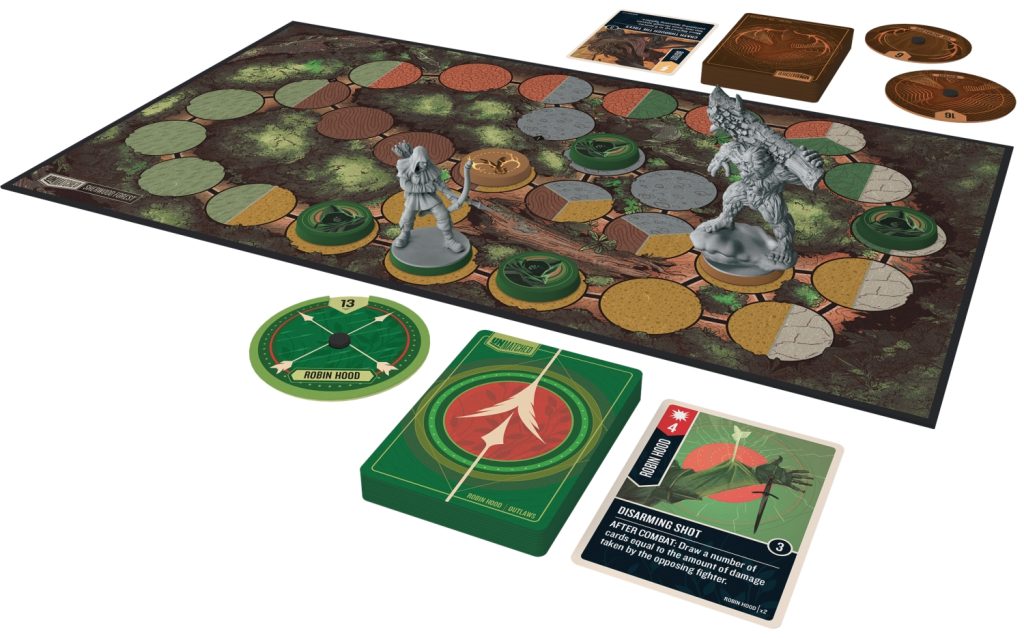 Unmatched Robin Hood vs. Bigfoot spelbord