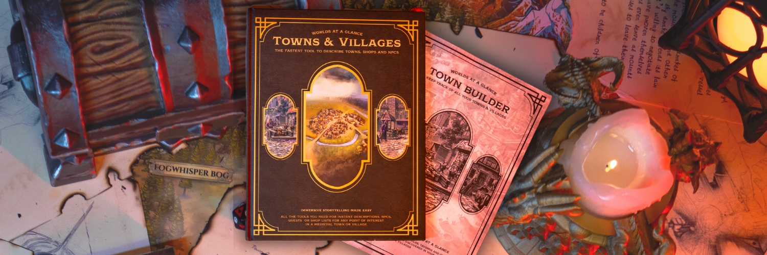 Worlds at a Glance Towns & Villages kickstarter – Modern Myths