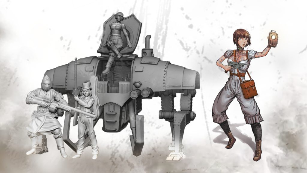 Association of Ishtar - miniature steampunk figures