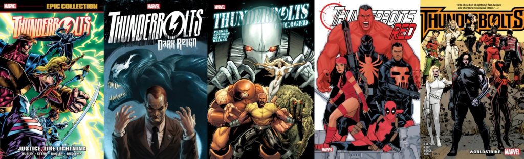 Thunderbolts comics door de jaren heen