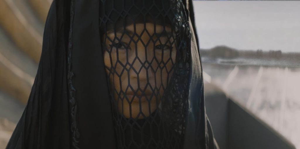 Jihae als Kasha Jinjo in Dune Prophecy seizoen 1