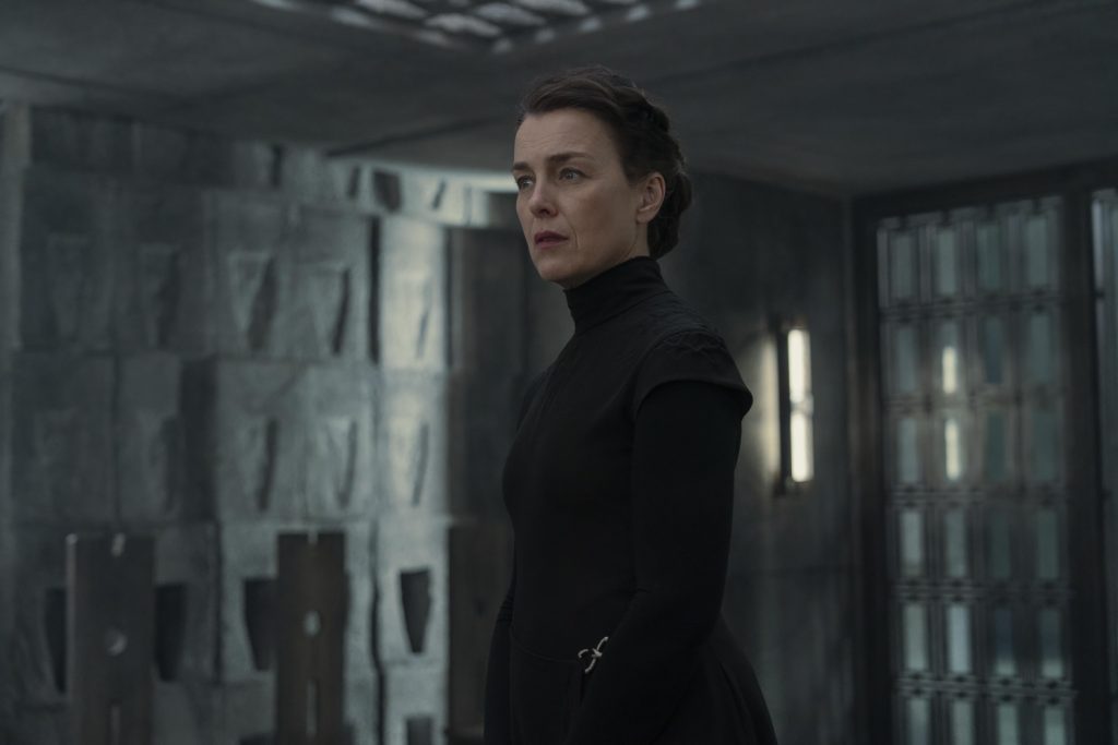 Olivia Williams als Tula Harkonnen in Dune Prophecy seizoen 1