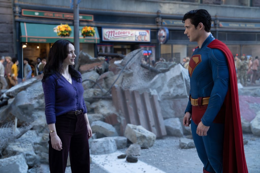 Rachel Brosnahan als Lois Lane en David Corenswet als Superman